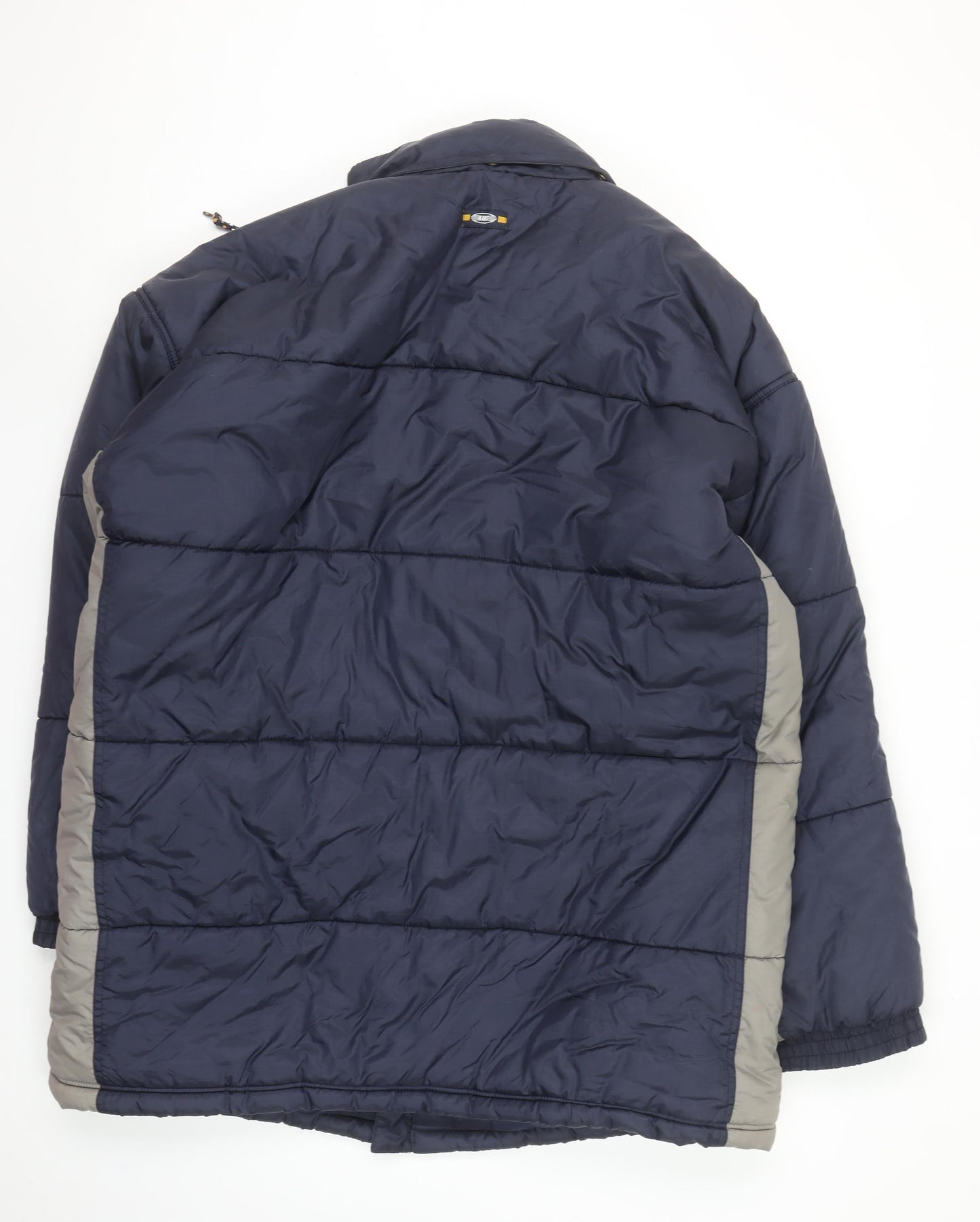 Puma Men’s Blue XL Puffer Jacket Winter Nylon Full Zip Logo Coat