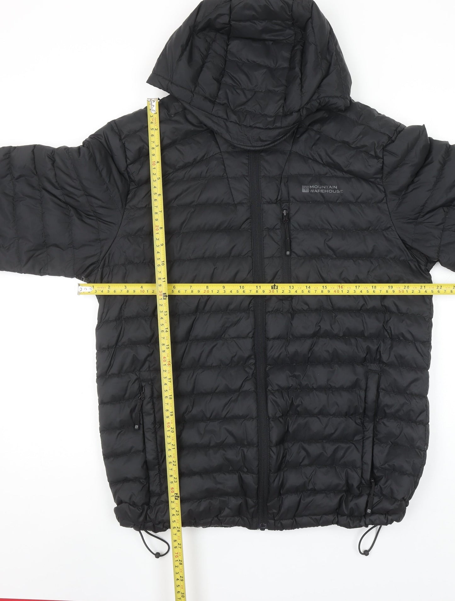 Mountain Warehouse Men's Black Down Filled Puffer Jacket Hooded M