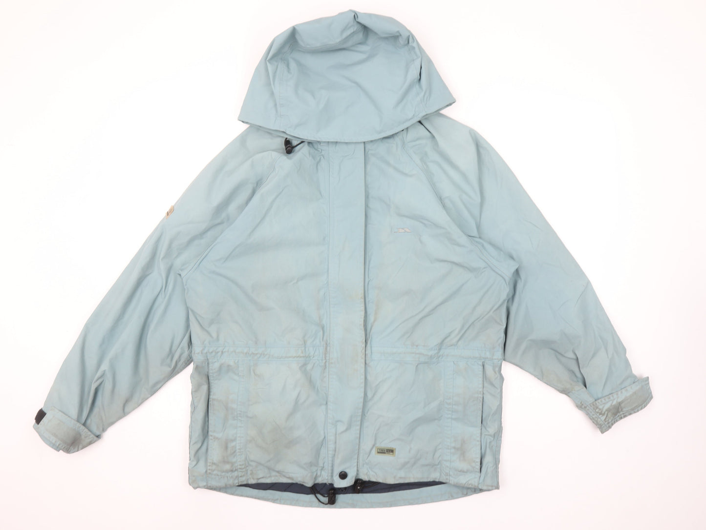Trespass Womens Blue Waterproof Hooded Rain Jacket Size M