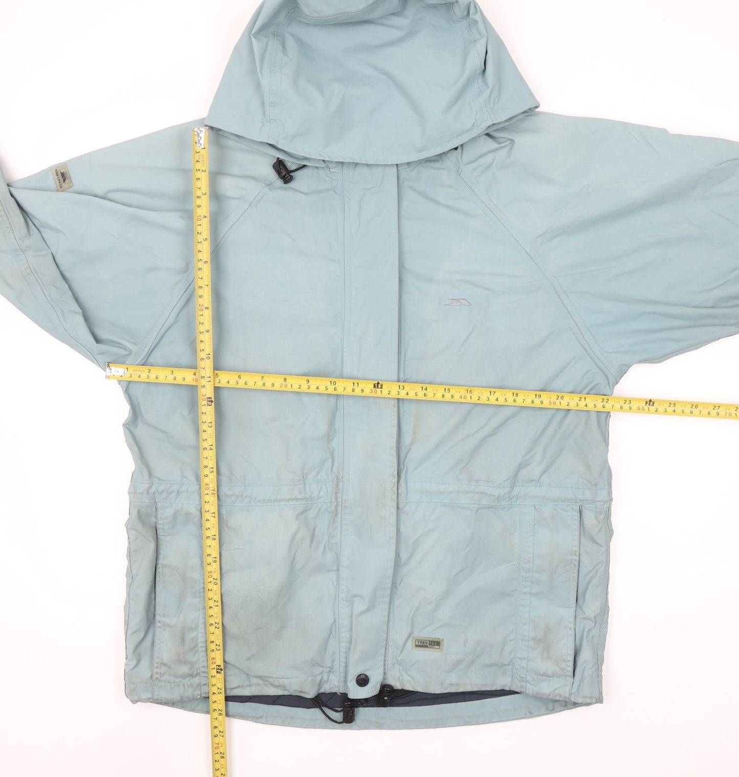 Trespass Womens Blue Waterproof Hooded Rain Jacket Size M