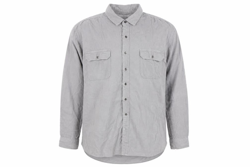 APT.9 Men’s Grey XL Slim Fit Long Sleeve Button-Up Shirt