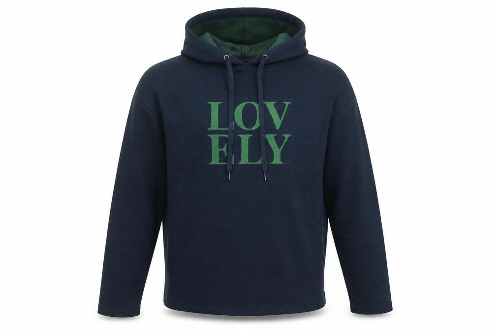 Marks and Spencer Men's Blue 'Lovely' Pullover Hoodie Size M