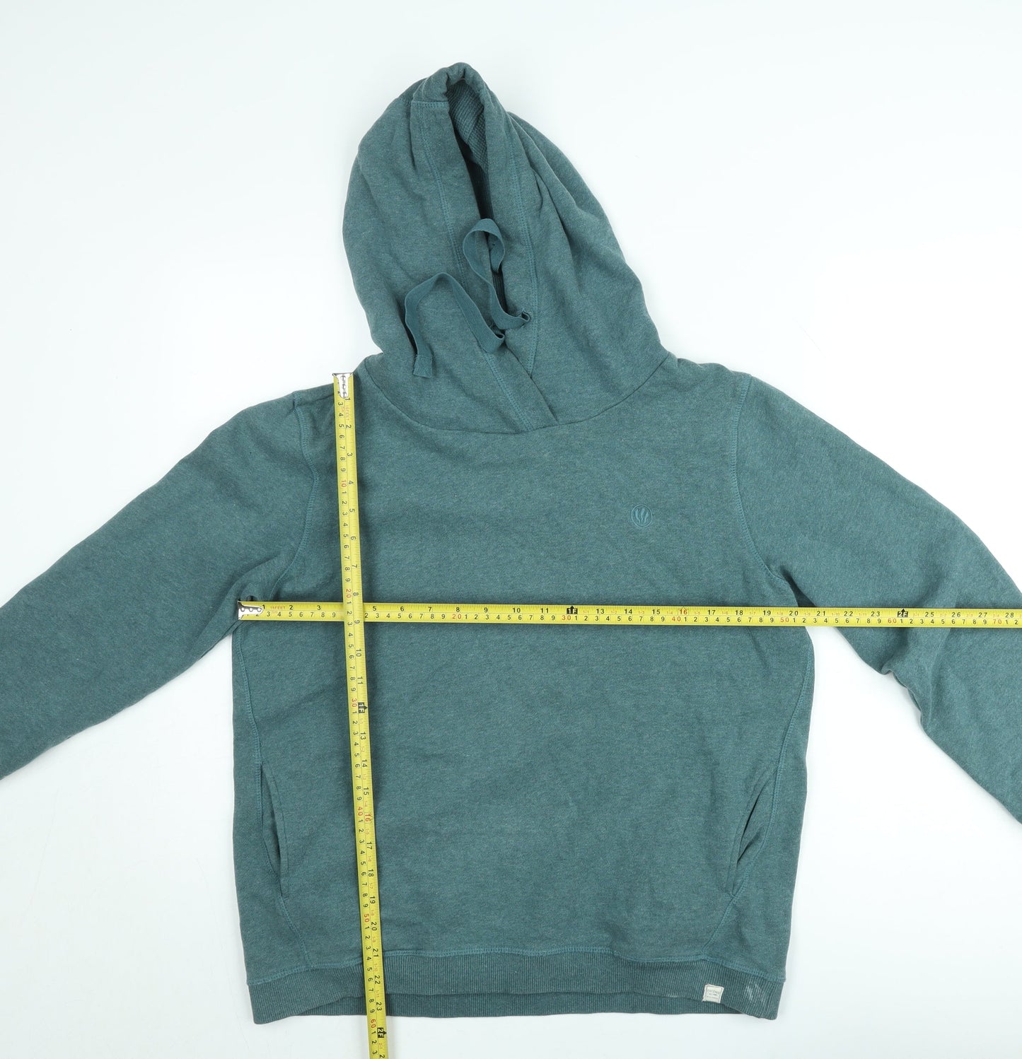 Fat Face Women's Green Pullover Hoodie Medium Casual Cotton Blend