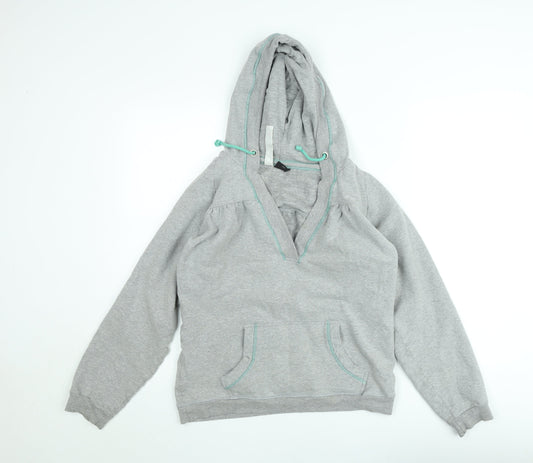 O'Neill Men's Grey XL Pullover Hoodie with V-Neck and Pockets