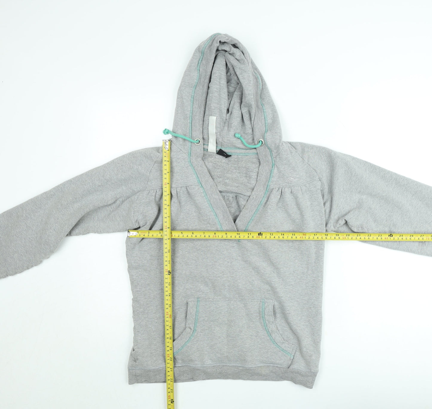 O'Neill Men's Grey XL Pullover Hoodie with V-Neck and Pockets