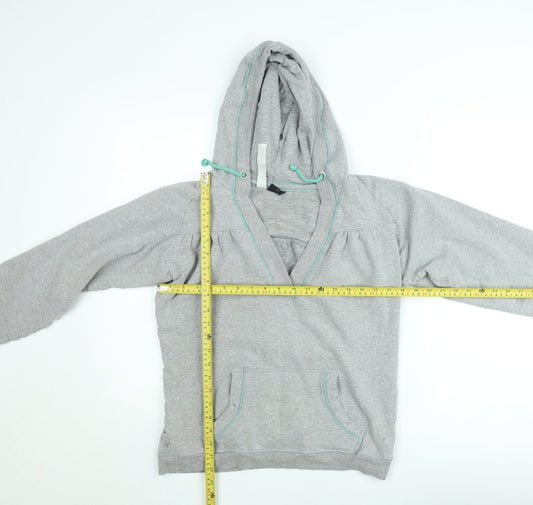 O'Neill Men's Grey XL Pullover Hoodie with V-Neck and Pockets