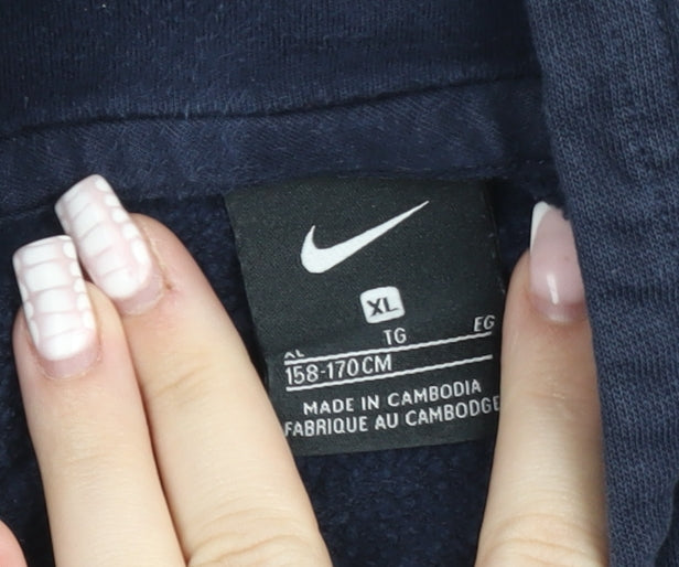 Nike Teens Blue XL Pullover Hoodie Fleece Sweatshirt