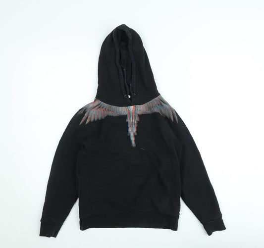 Marcelo Burlon Boys Black Graphic Pullover Hoodie Size 10 Years