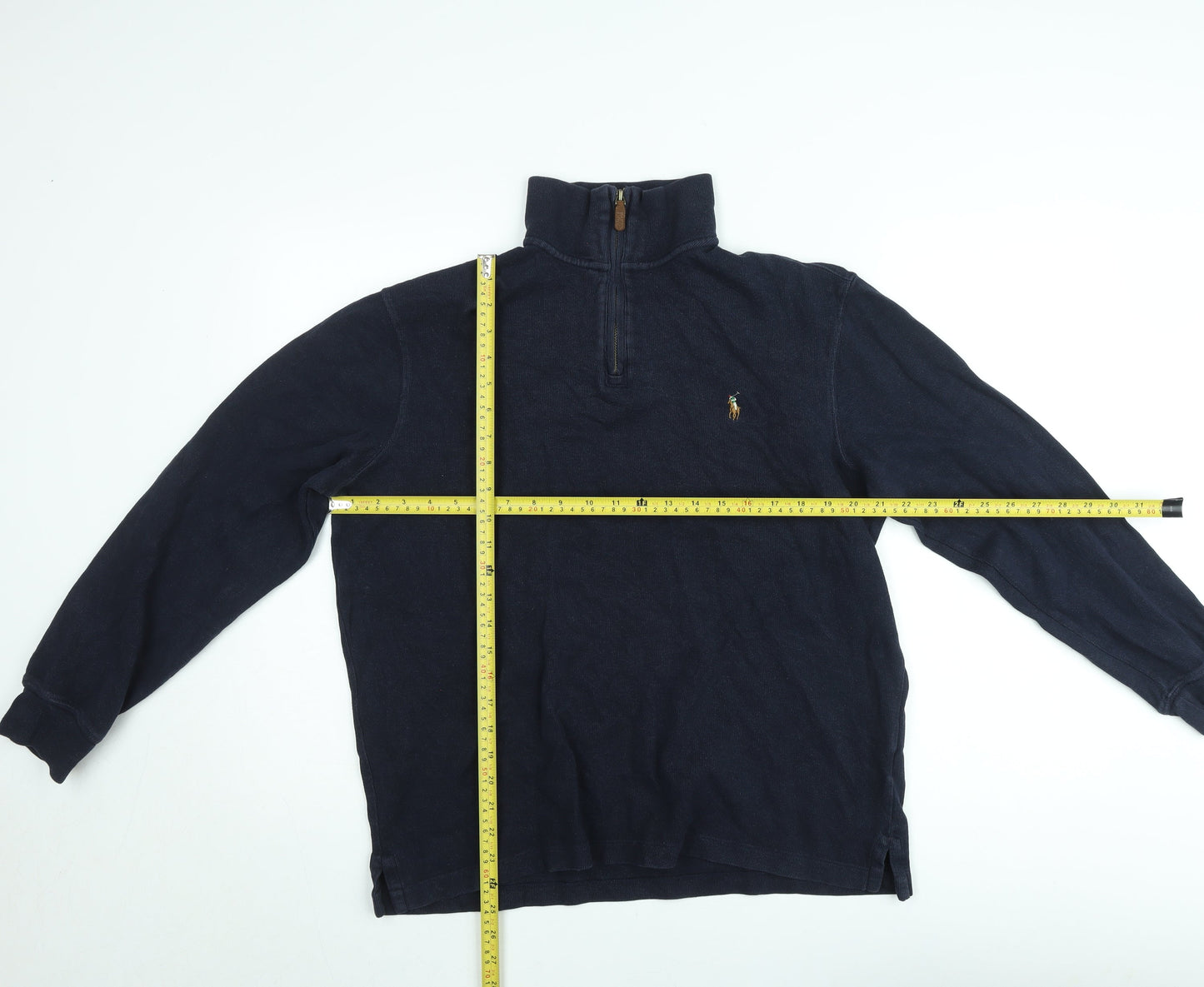 Ralph Lauren Men's Blue 1/4 Zip Pullover Sweatshirt Size M