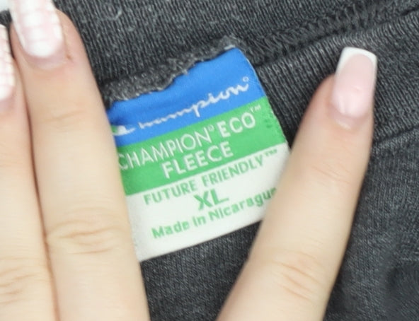 Champion Eco Fleece Grey University Logo Sweatshirt XL Women's Casual