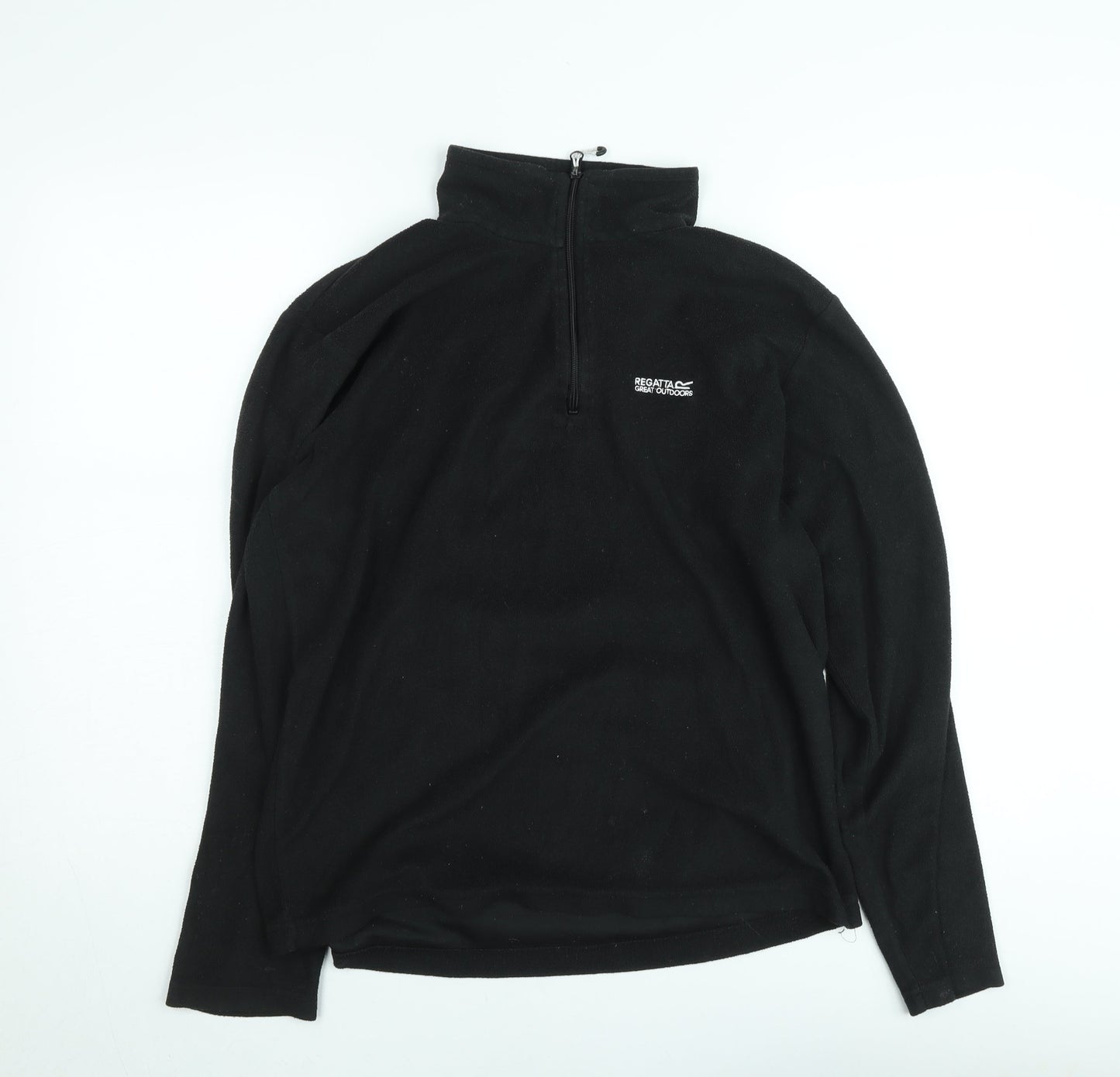 Regatta Men’s Black Fleece 1/2 Zip Sweatshirt L Outdoor Pullover