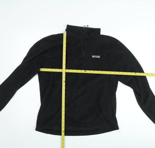 Regatta Men’s Black Fleece 1/2 Zip Sweatshirt L Outdoor Pullover