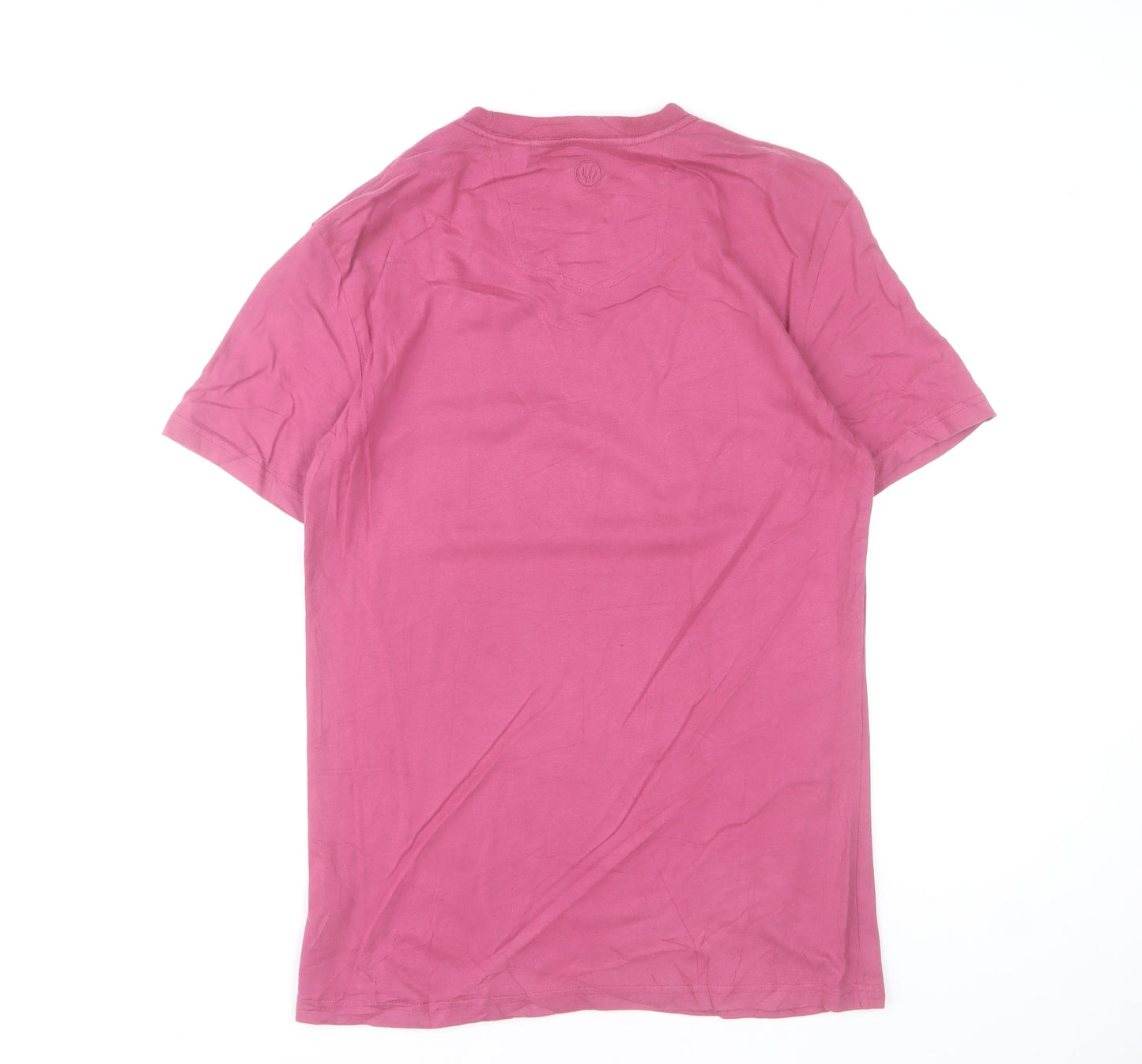 FatFace Men’s Pink Beach Graphic Crew Neck T-Shirt Size S