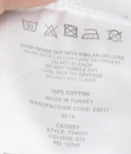 Lyle & Scott Men’s White Cotton Crew Neck Short Sleeve T-Shirt Size L