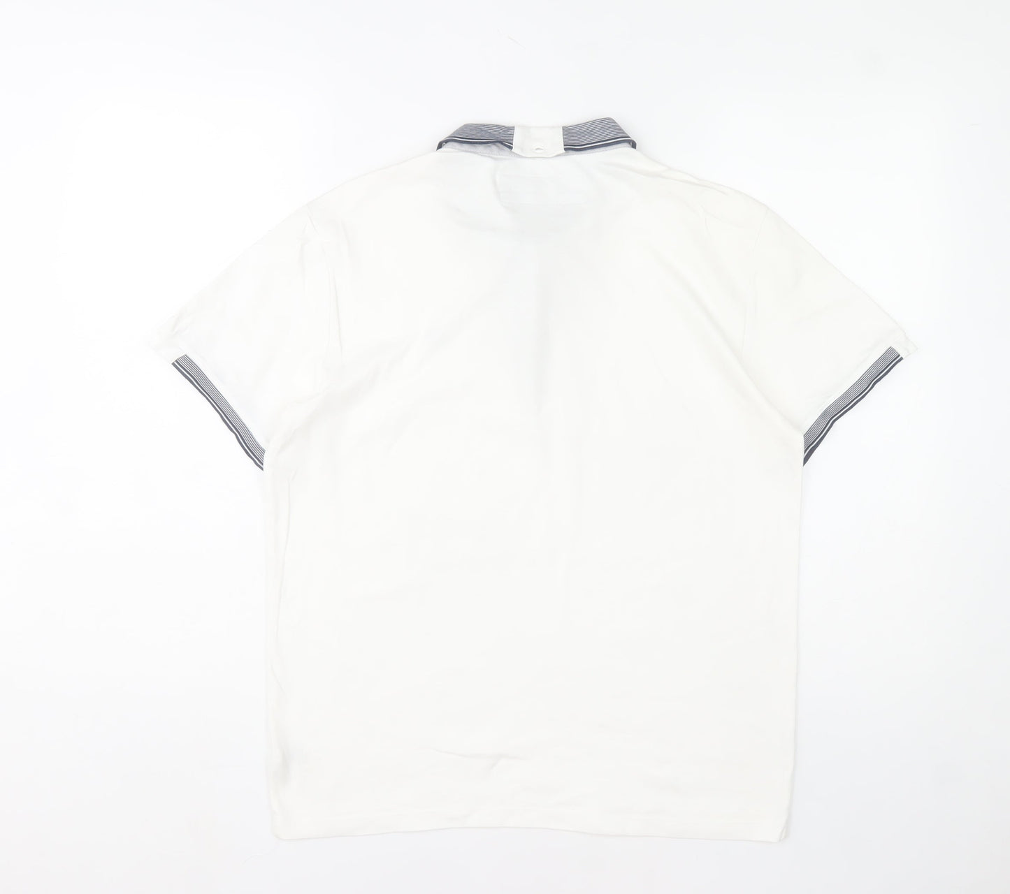 Next Signature Men's White Polo Shirt M Regular Fit Cotton