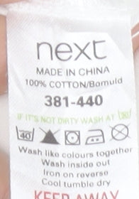 Next Signature Men's White Polo Shirt M Regular Fit Cotton