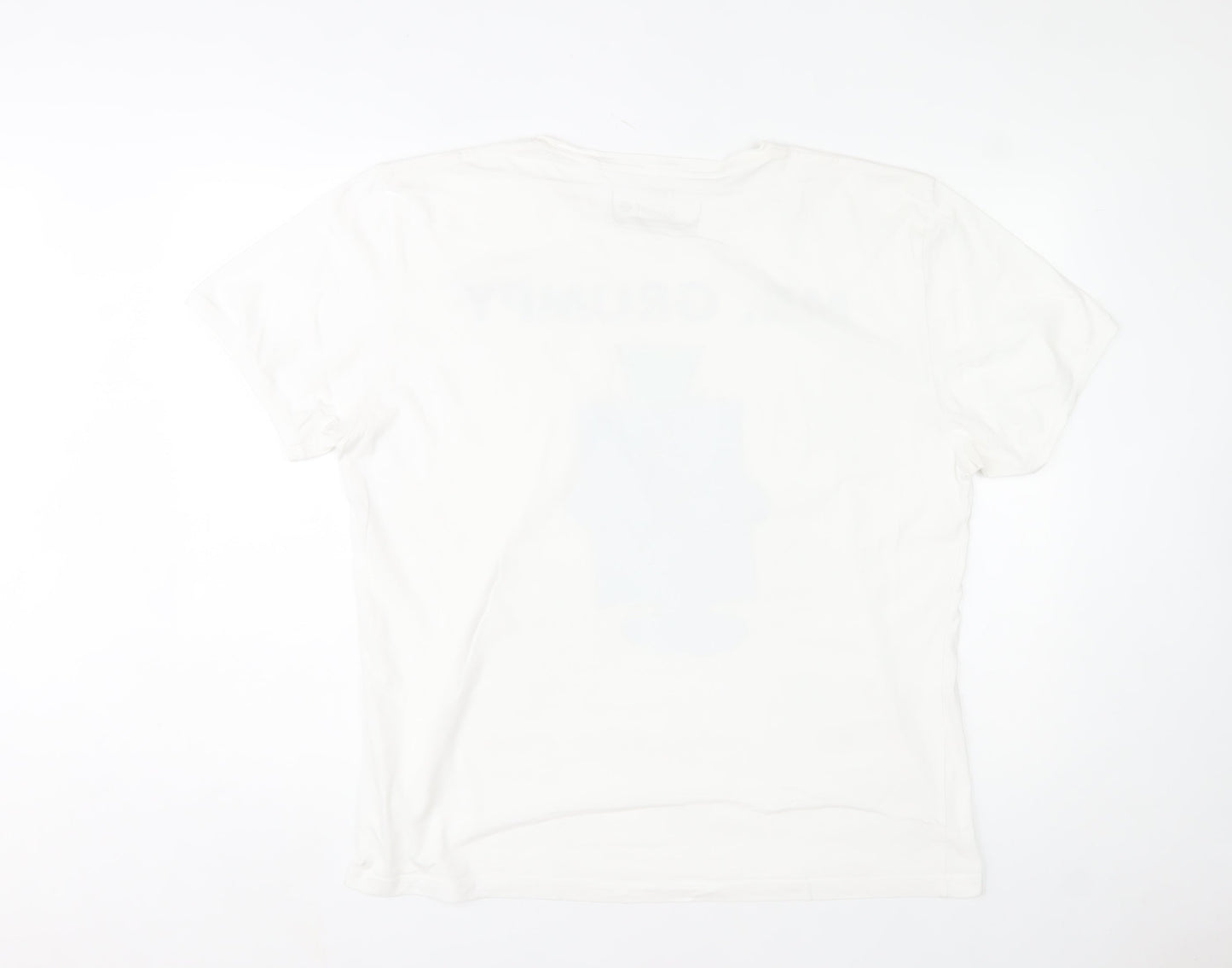 Next Men's White Mr. Grumpy Graphic T-Shirt XL Cotton Casual