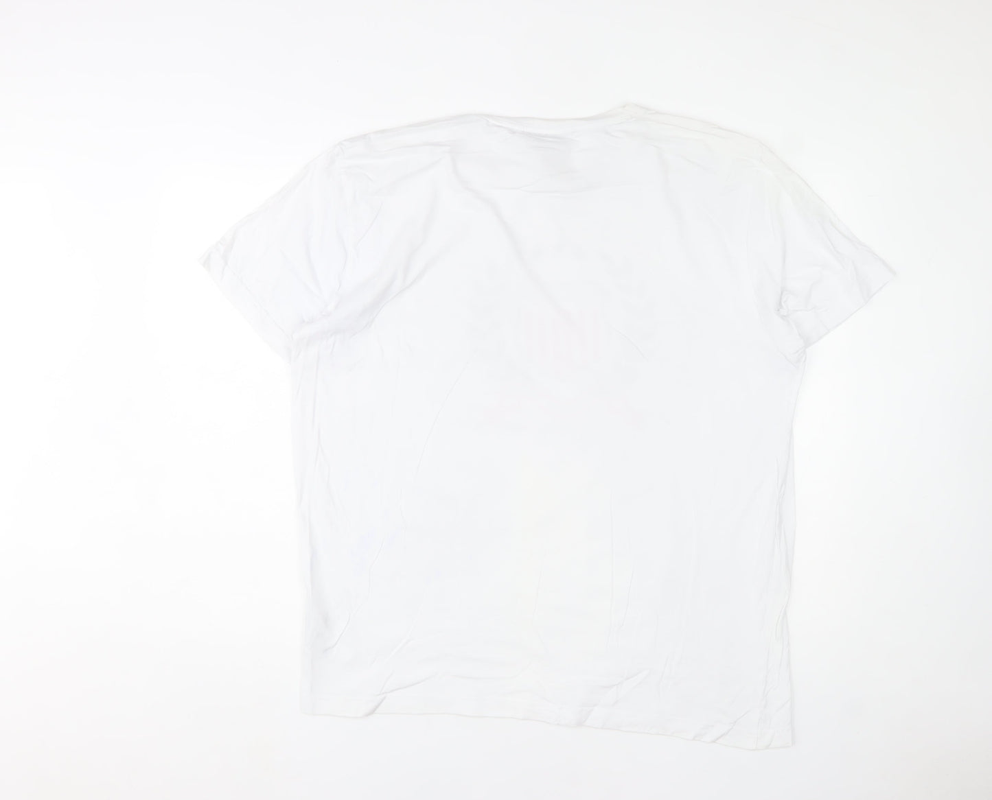 GANT Men's White 2XL Cotton Crest Logo Short Sleeve T-Shirt
