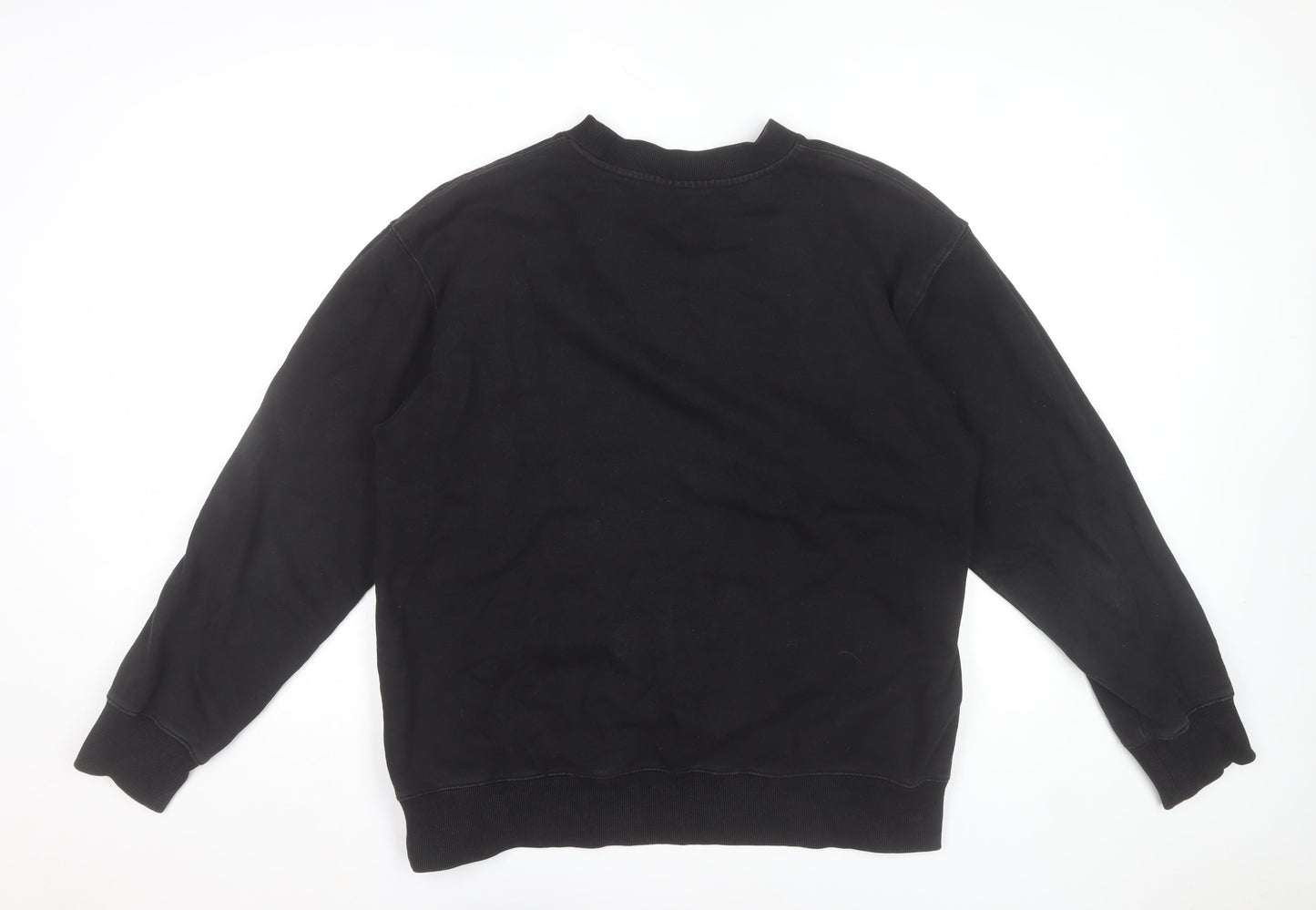 Nike Women's Black XL Crew Neck Pullover Sweatshirt 100% Cotton