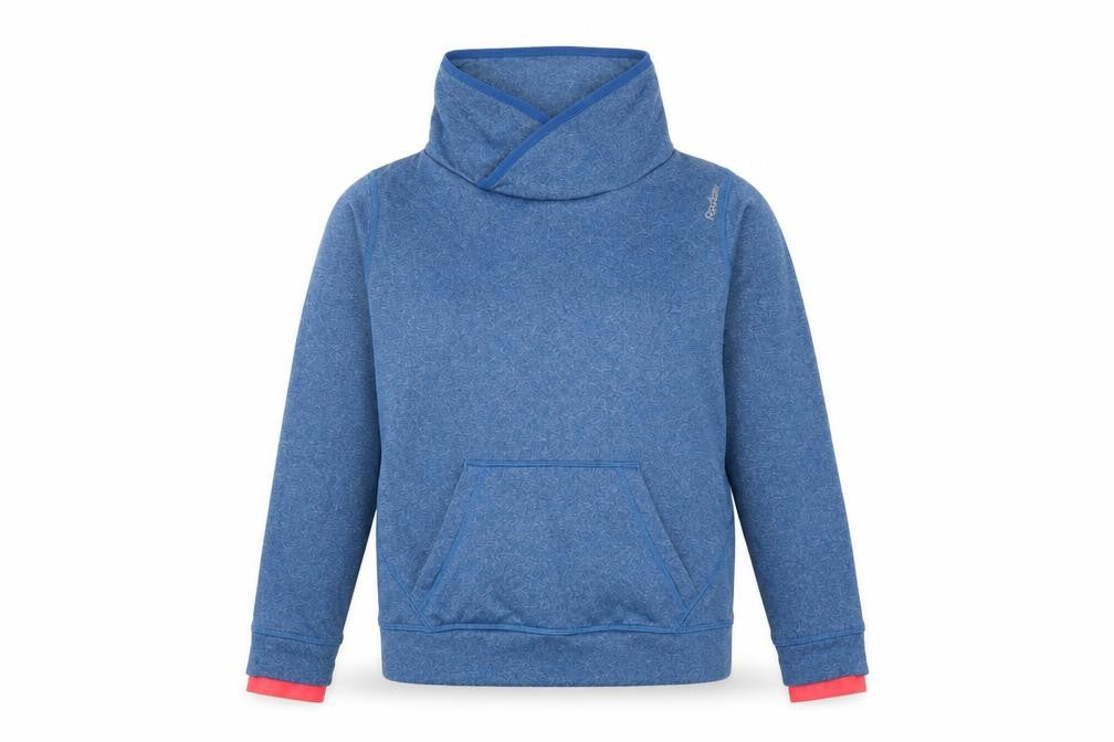 Womens UK M Regular Reebok Blue Pullover Sweatshirt