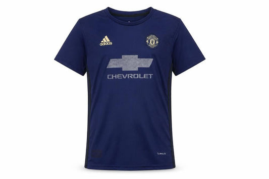 Adidas Boys Blue Manchester United Football Jersey Shirt Size 176