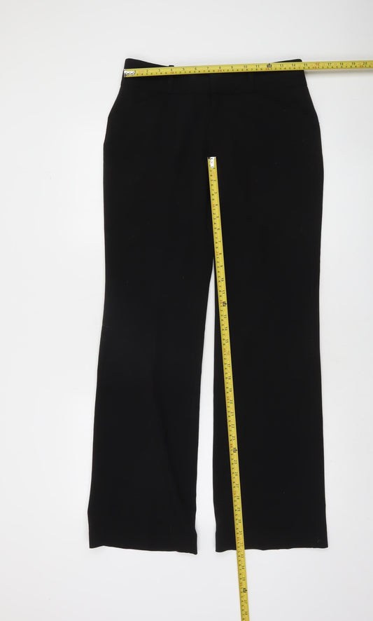DKNY Women Black Regular Fit Dress Pants Trousers Size 4