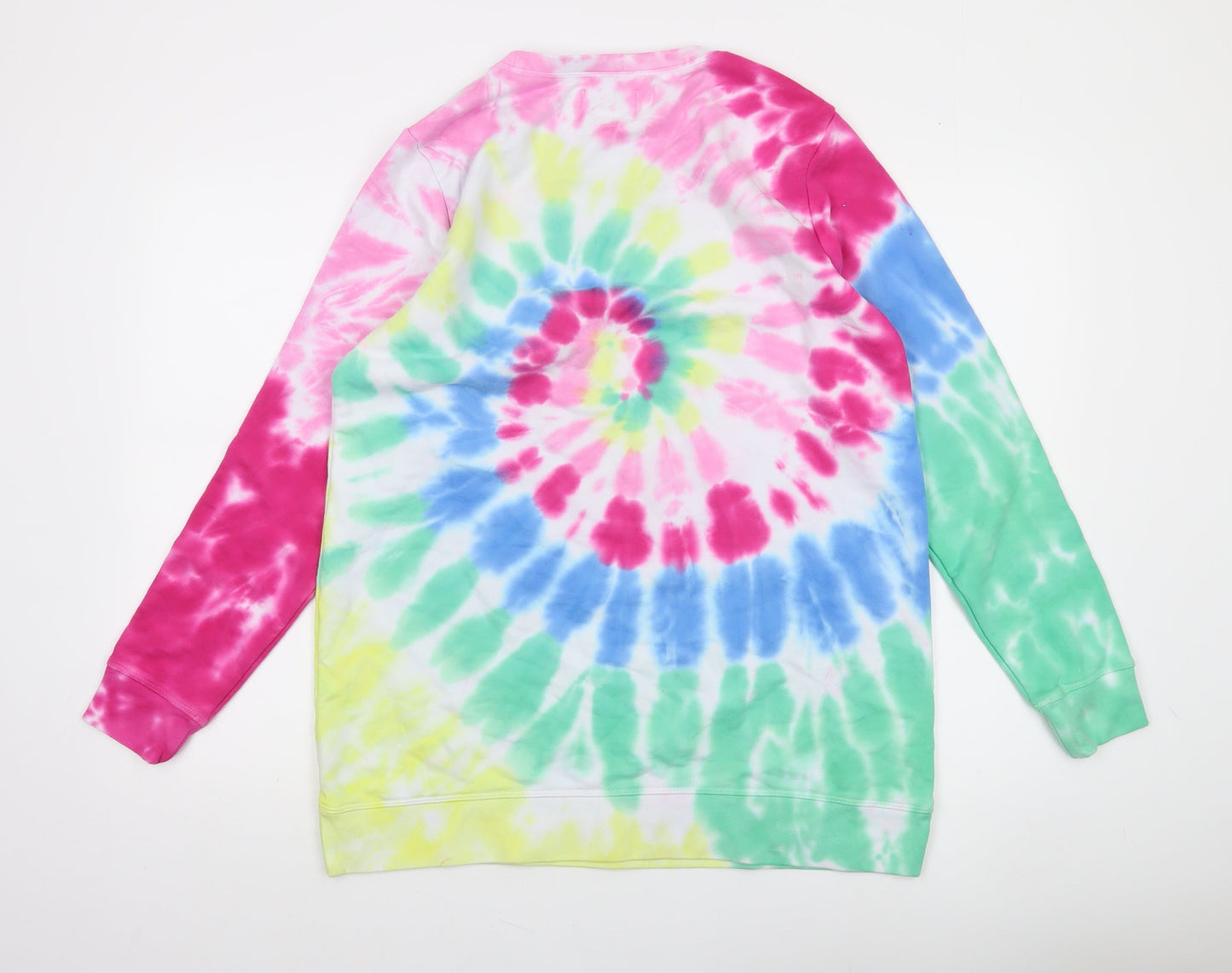 Lands' End Women's Multicoloured Tie-Dye Pullover Sweatshirt Size L