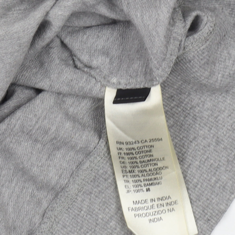 Diesel Womens Grey Flamingo Heart Graphic Cotton Sweatshirt Size S