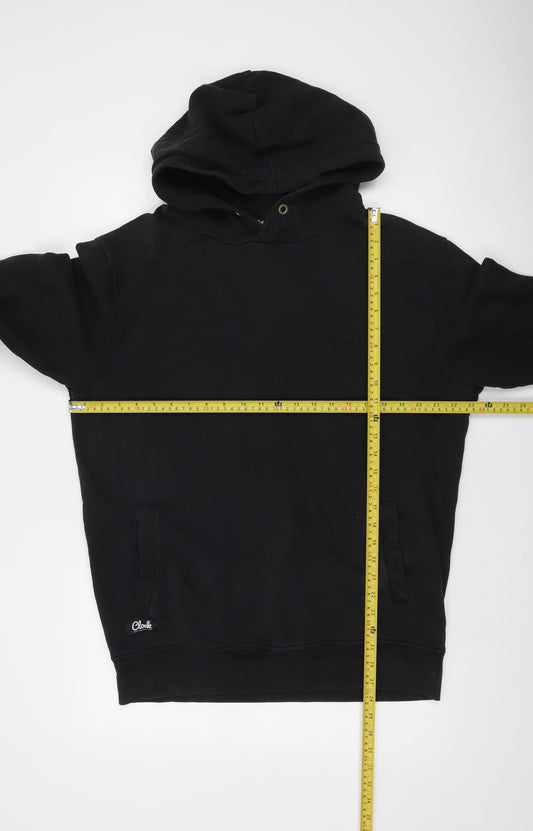 Cloak Mens Black Pullover Hoodie L Fleece Cotton Regular Fit