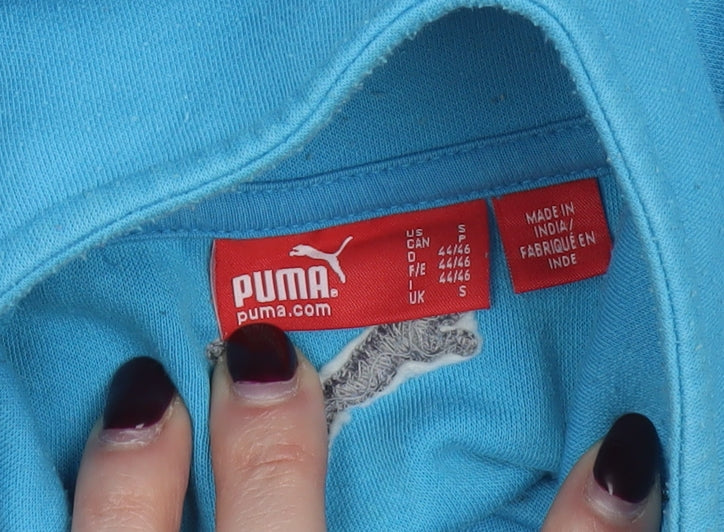 Puma Men's Blue Track Jacket Size S Full Zip Lightweight Sportswear