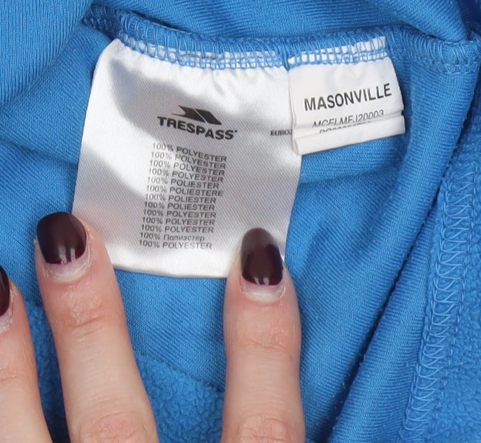 Trespass Boys Blue 5-6 Years Fleece 1/2 Zip Sweatshirt Pullover