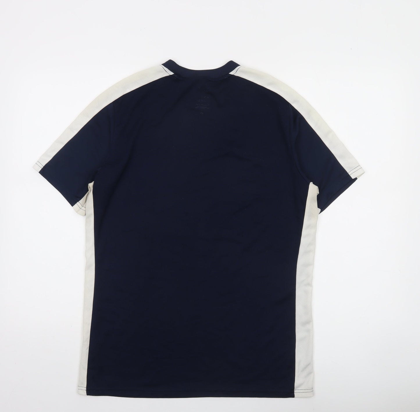 Nike Men's Blue Dri-Fit Slim Fit Short Sleeve Sports T-Shirt L