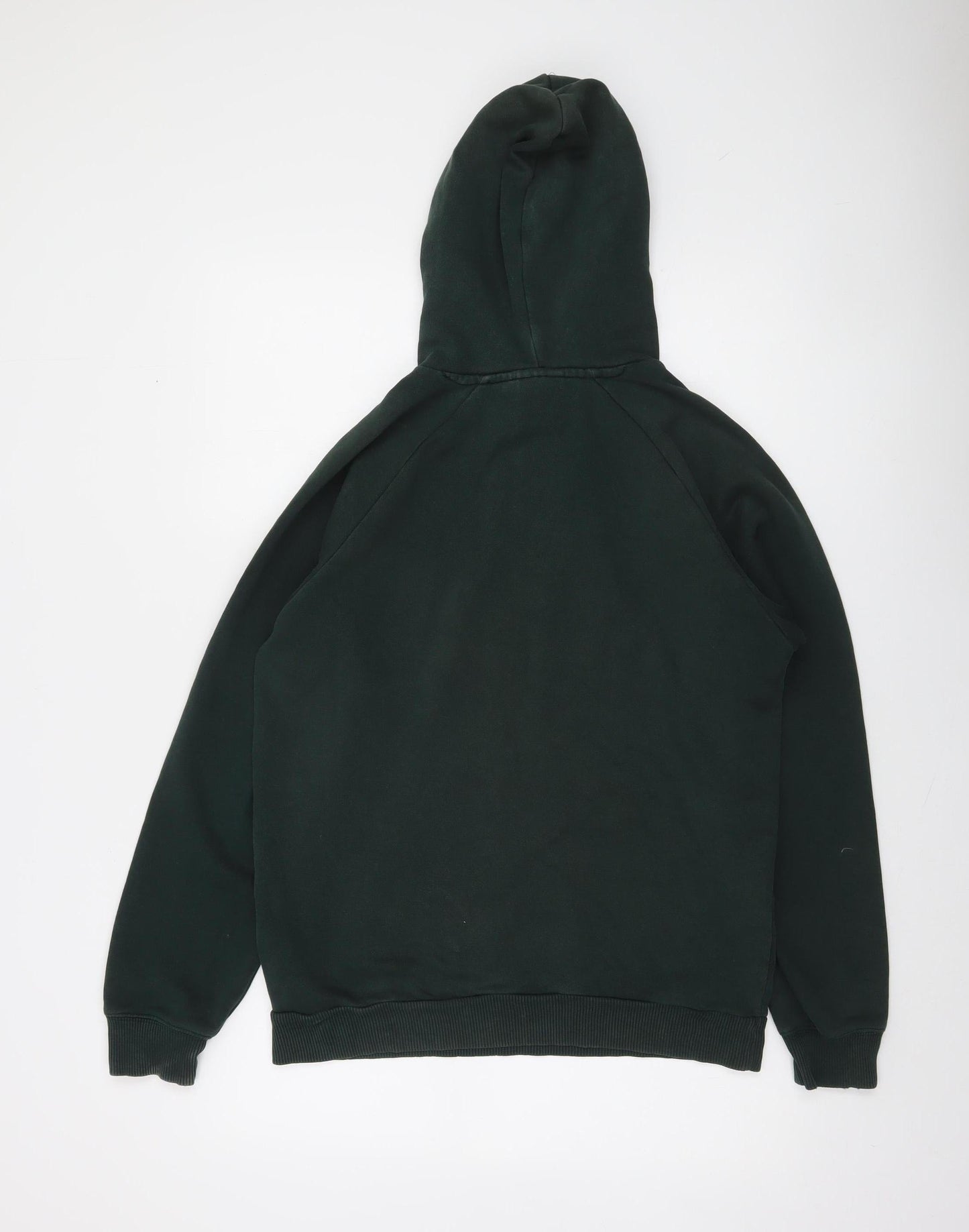 Mens UK S Regular adidas Green Pullover Hoodie