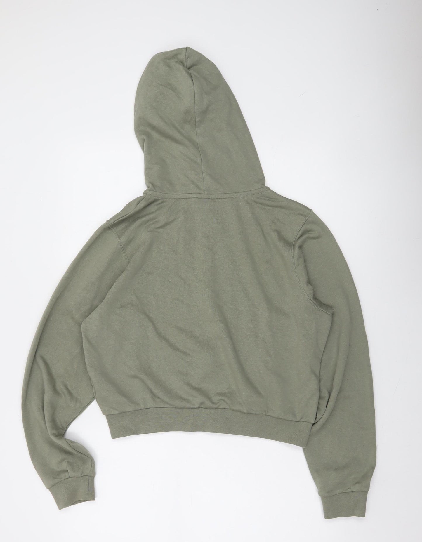 Nike Women's Green Full Zip Hoodie XS Cotton Blend