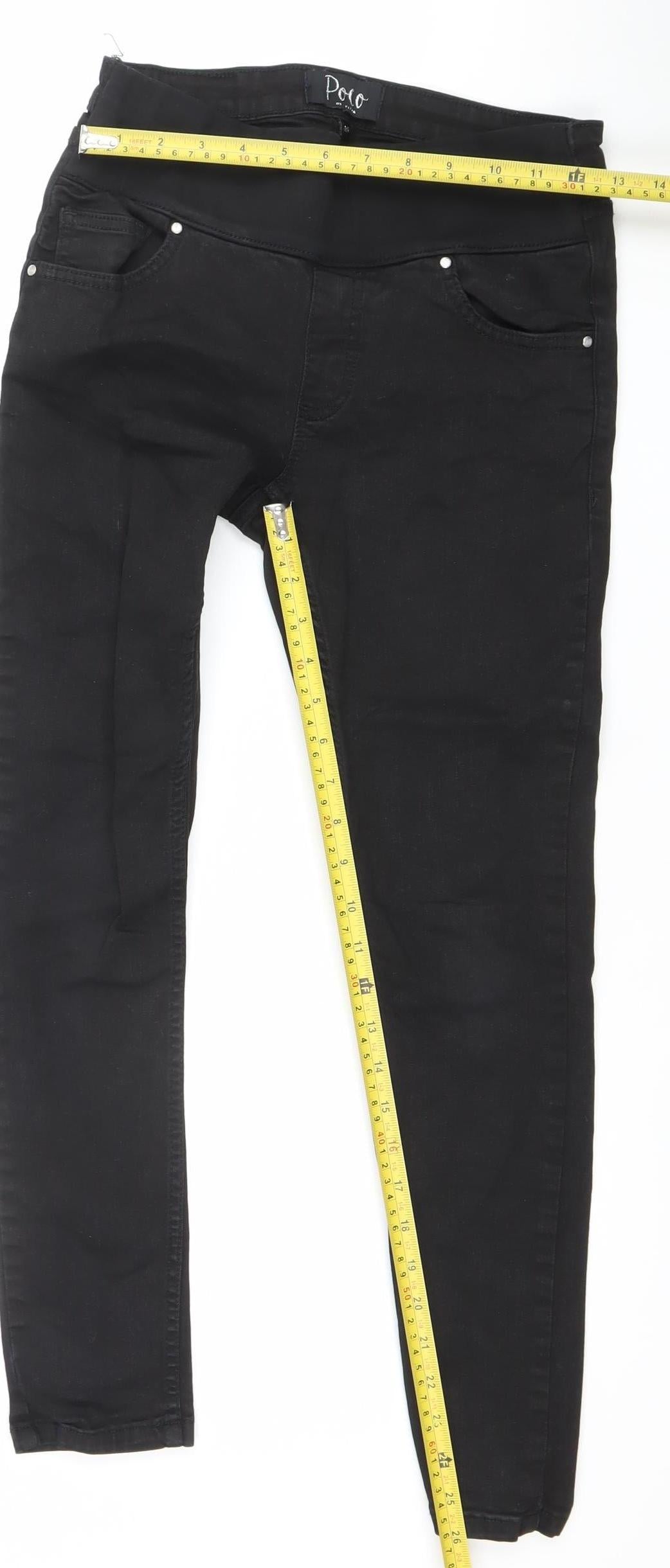 Poco By Pippa Womens Black Slim Skinny Jeans Size 8S