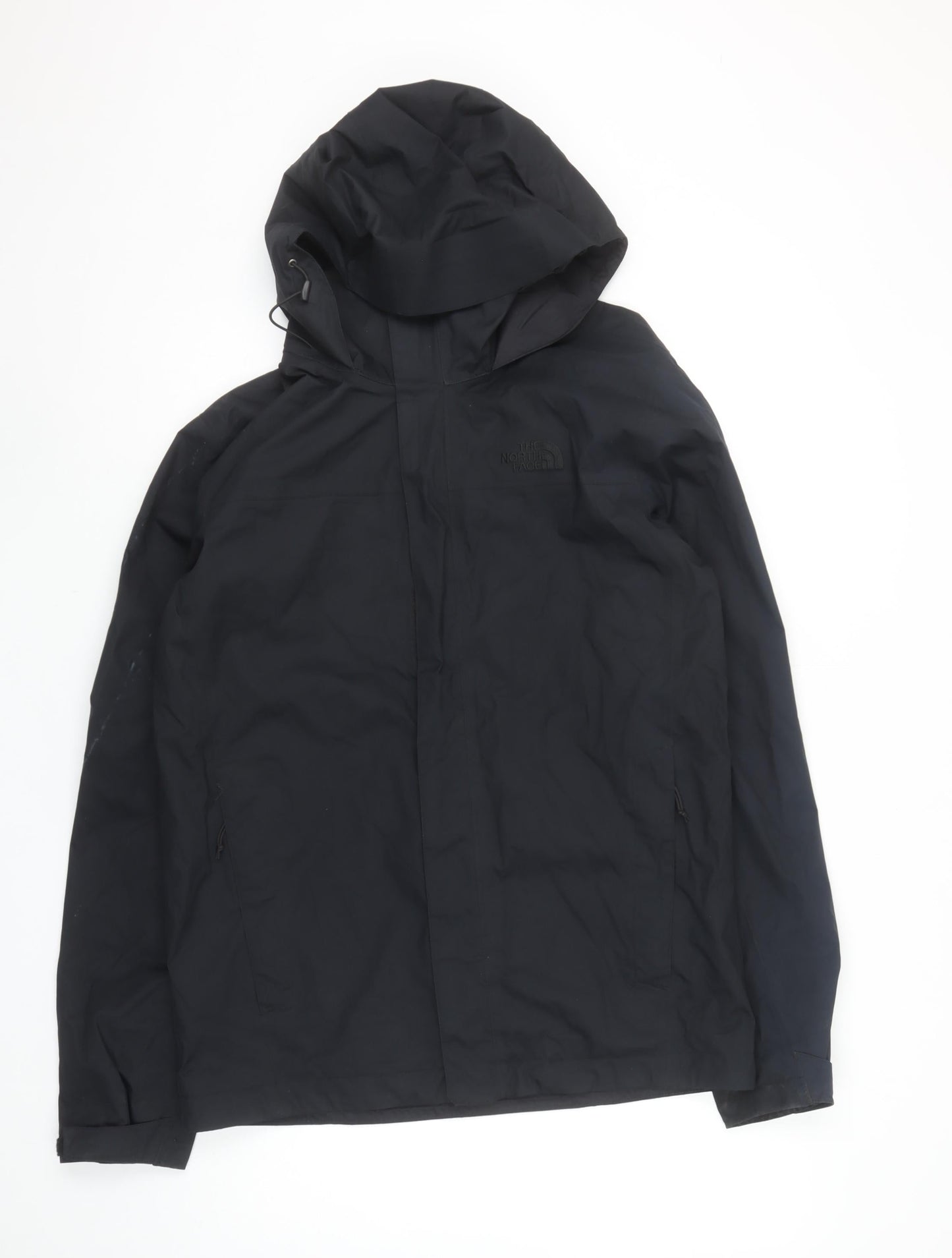 The North Face Men's Black Waterproof Hooded Rain Jacket Size S