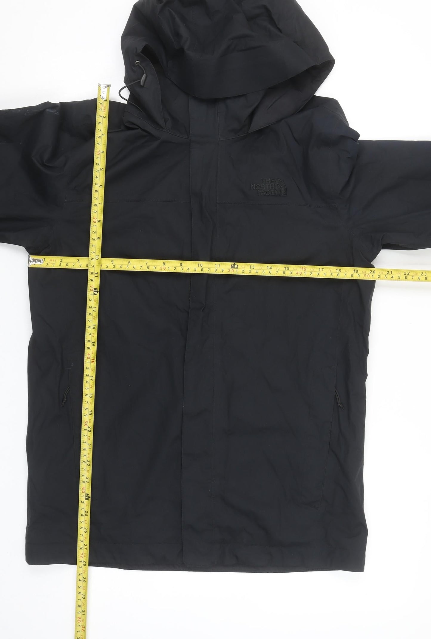 The North Face Men's Black Waterproof Hooded Rain Jacket Size S