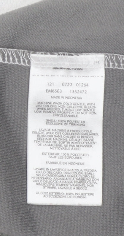 Columbia Men's White & Grey Fleece 1/4 Zip Pullover Sweatshirt L