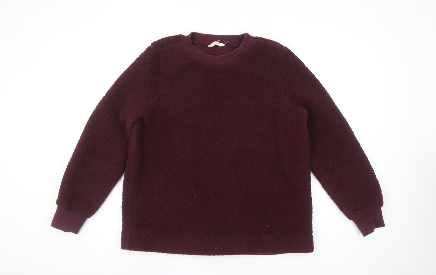 Seasalt Cornwall Women’s Burgundy Recycled Fleece Sweatshirt UK 12