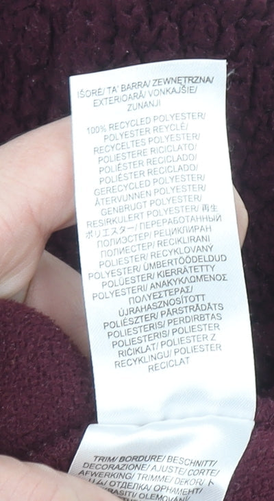 Seasalt Cornwall Women’s Burgundy Recycled Fleece Sweatshirt UK 12