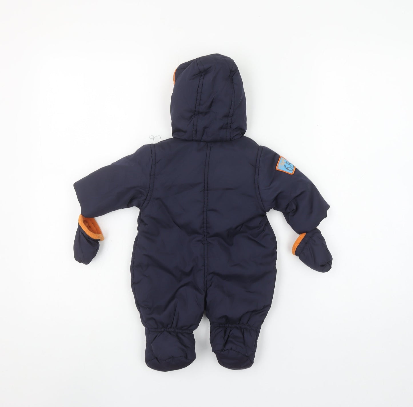Disney at George Unisex Baby Blue Tigger Hooded Snowsuit Newborn