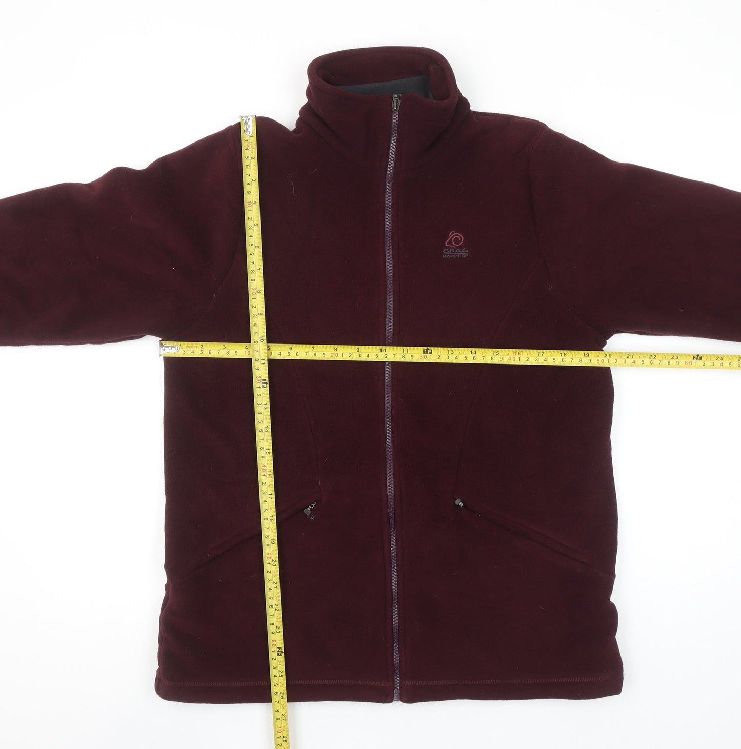 Craghoppers Women's Purple Fleece Jacket Size 12 Thermal Full Zip