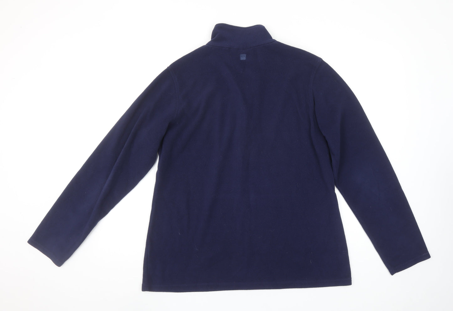 Mountain Warehouse Women's Navy Fleece Pullover Sweatshirt L 1/2 Zip Warm Winter Top