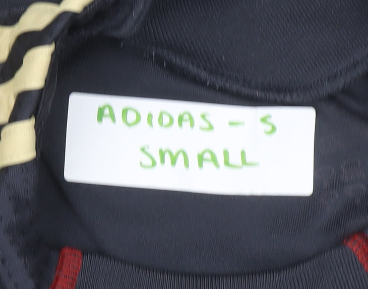 Adidas Mens Small Black Liverpool FC Retro Football T-Shirt