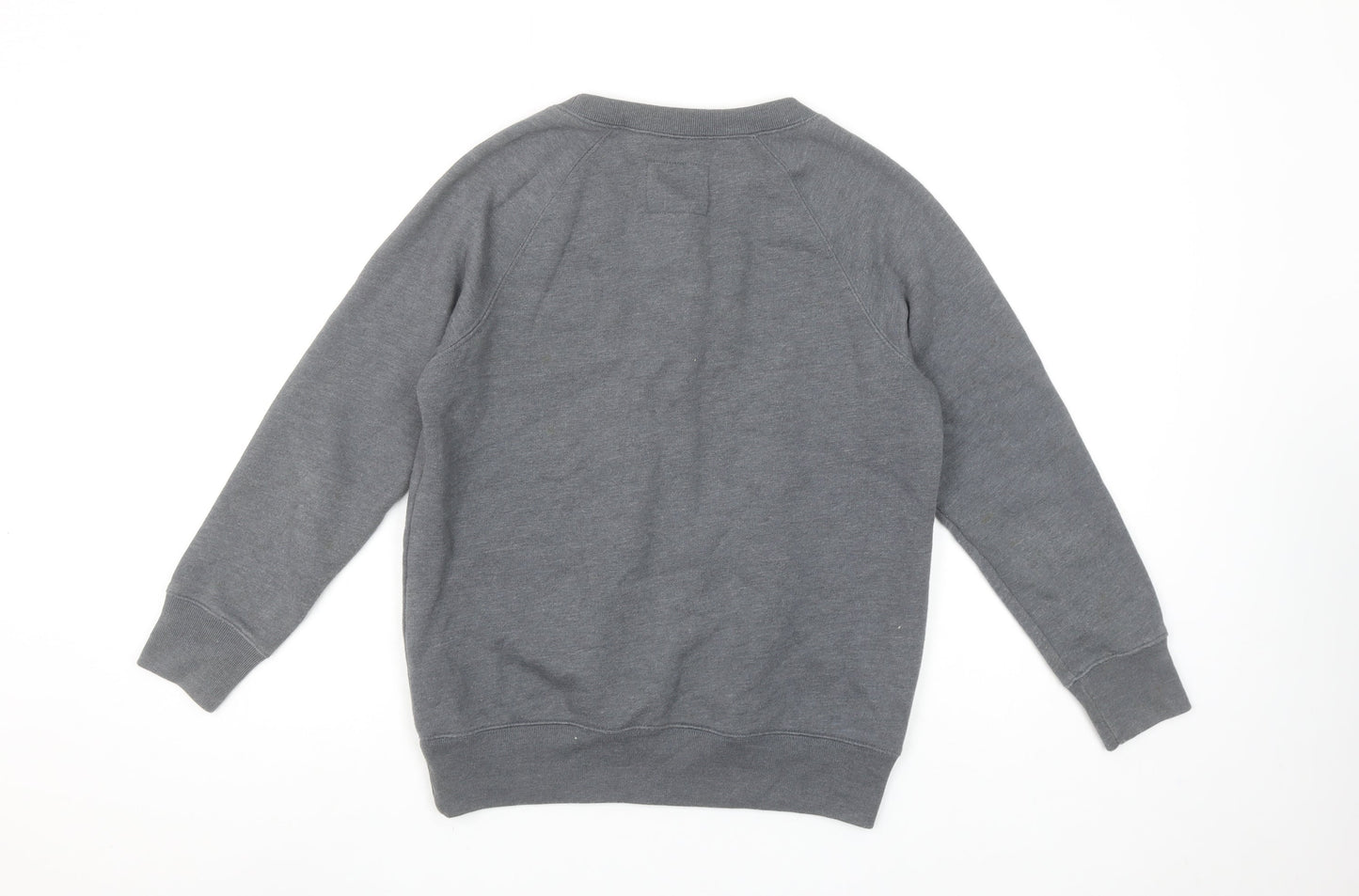 Jack Wills Womens Grey UK 8 Cotton Blend Pullover Sweatshirt