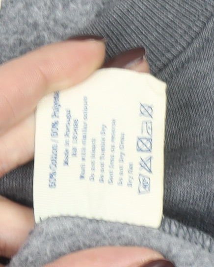 Jack Wills Womens Grey UK 8 Cotton Blend Pullover Sweatshirt