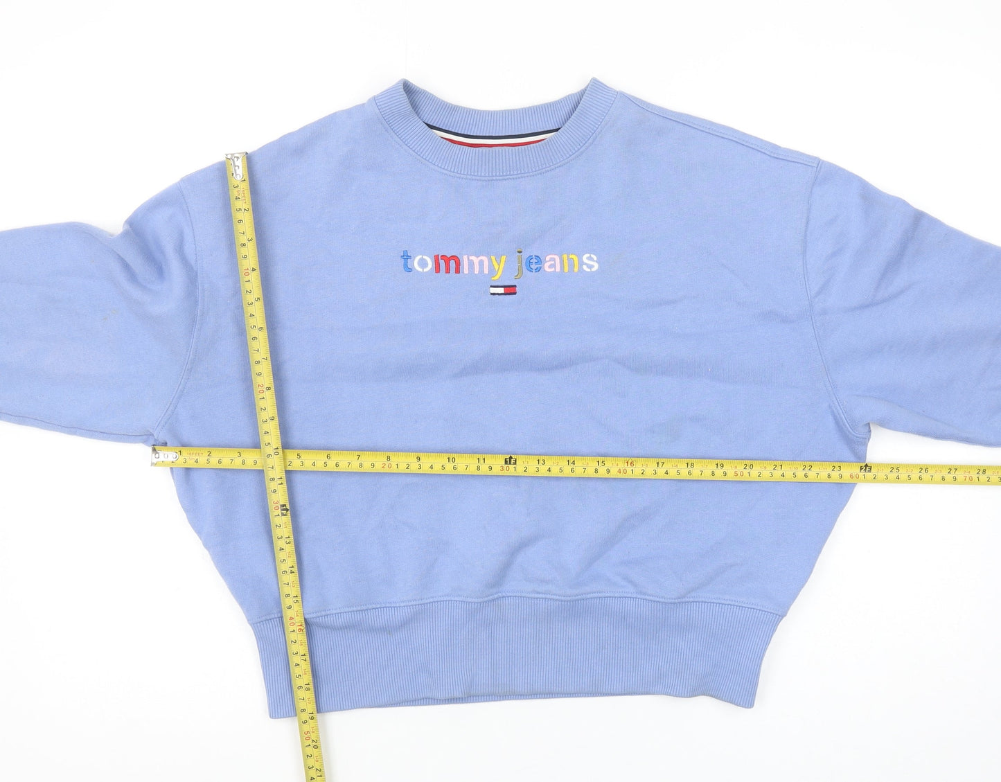 Tommy Jeans Womens Blue XS Crew Neck Pullover Sweatshirt