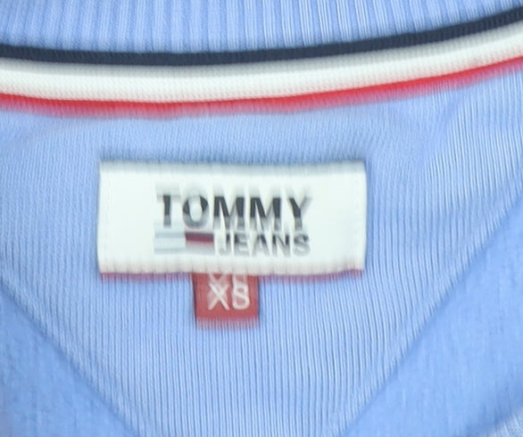 Tommy Jeans Womens Blue XS Crew Neck Pullover Sweatshirt