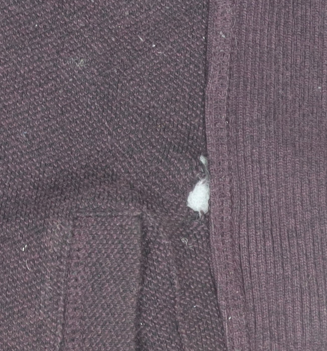 Fat Face Men's Purple Full Zip Hoodie XS Cotton Knit