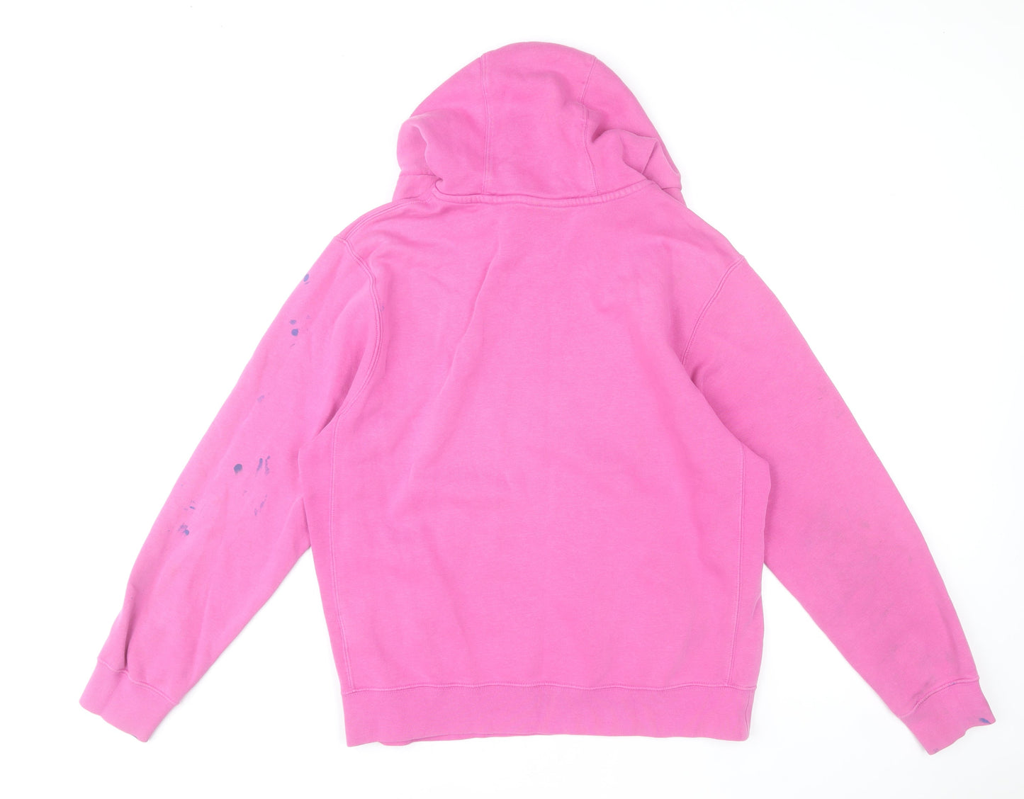 Nike Womens Pink Pullover Hoodie Medium Cotton Blend